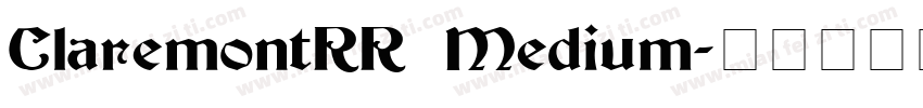 ClaremontRR Medium字体转换
